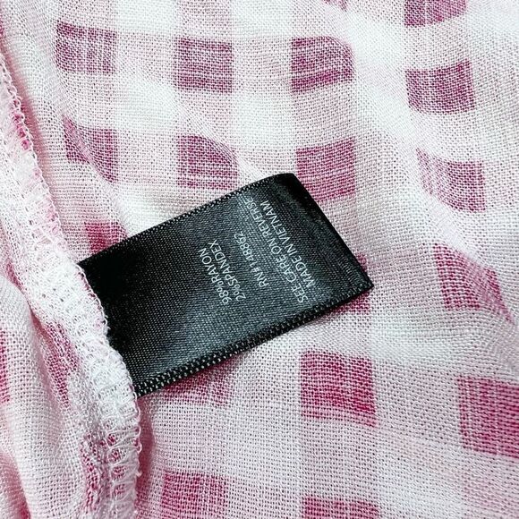 Torrid Blouse Womens 5X Gingham Button Up Long Sleeve Sweetheart Neck Top New - Picture 7 of 10